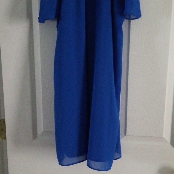 M Blue Ruffle Tank Dress - Picture 4 of 7